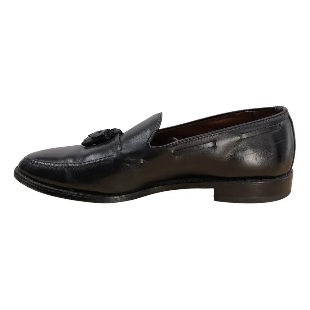 Allen Edmonds Loafers Mens 11 D Grayson Black Tassel Leather Dress Slip On